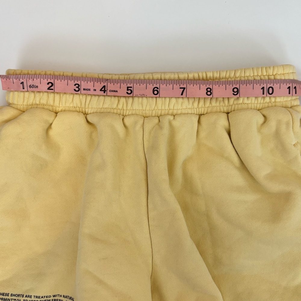 Pangaia 365 Midweight 100% Organic Cotton Shorts Yellow Size XXS - Picture 12 of 13